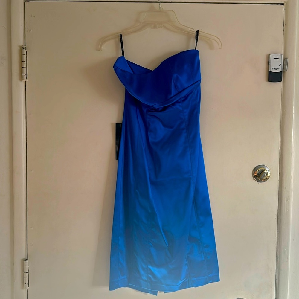 Perfect party dress in Royal blue satin!